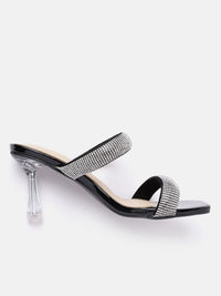 Lino Perros Women Rhinestones Embellished Slim Heels