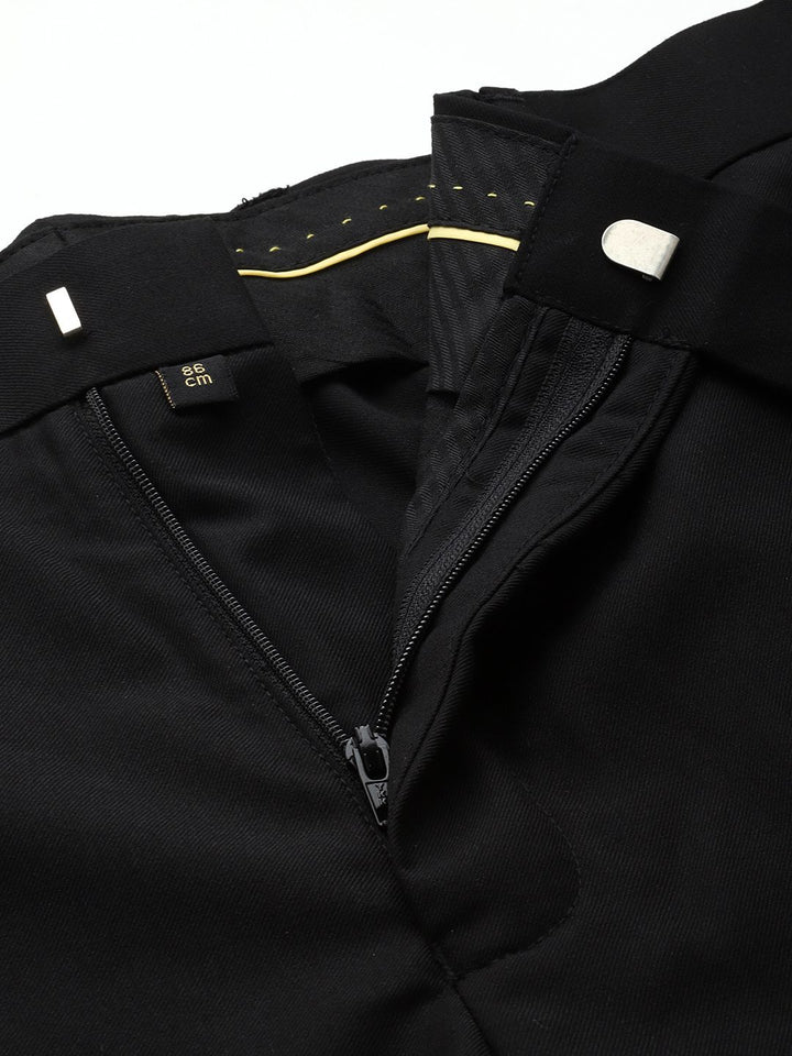 Park Avenue Self Design Textured Blazer With Trouser Party Suits