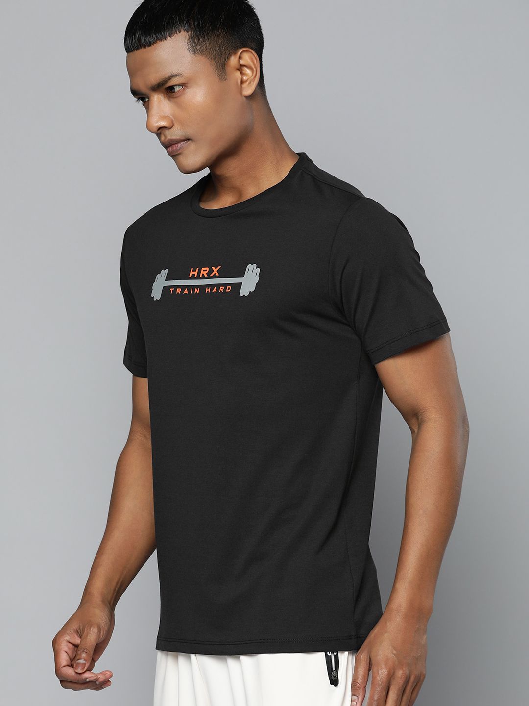 HRX By Hrithik Roshan Training Men Antimicrobial Brand carrier Tshirts