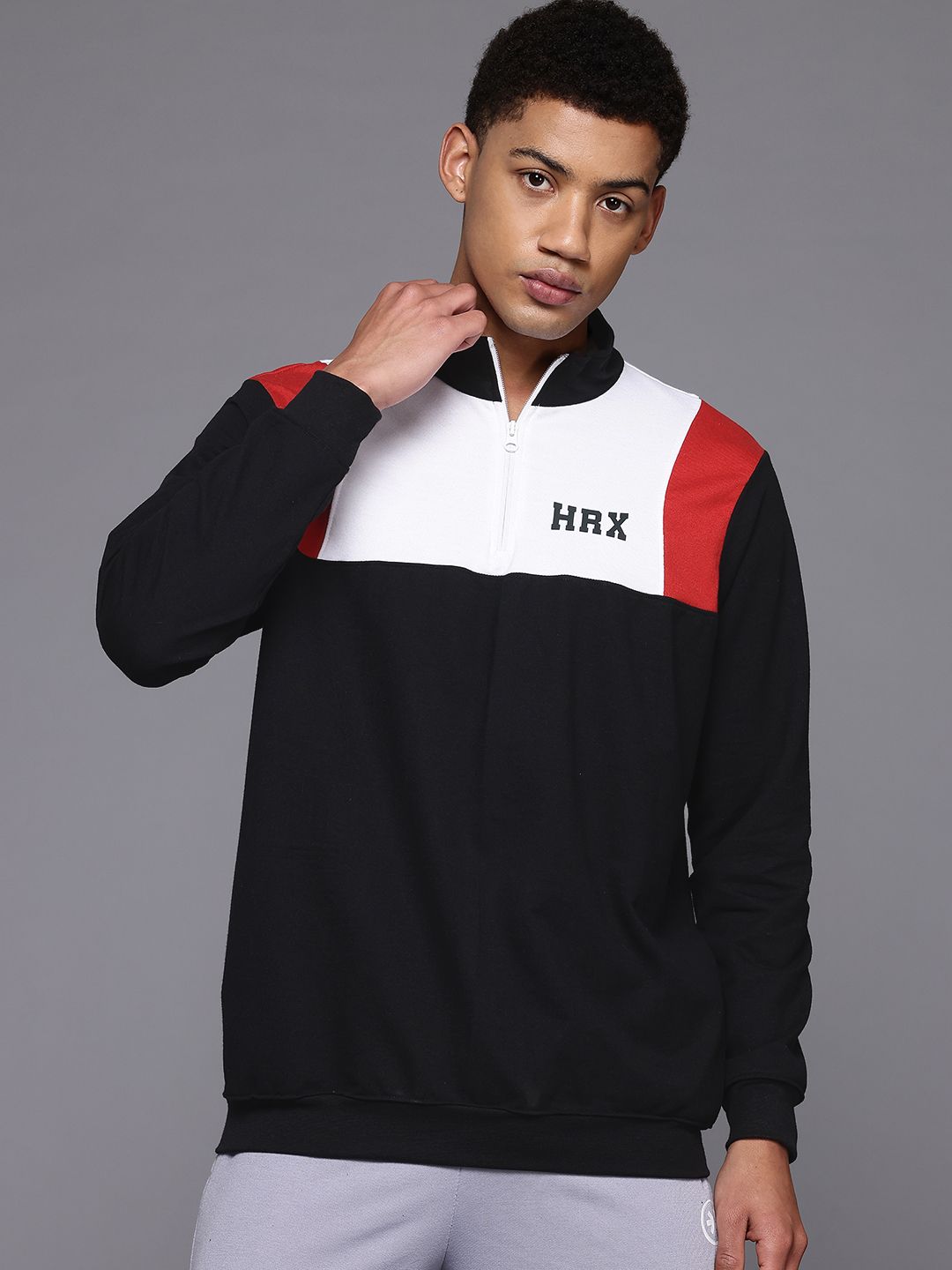 HRX by Hrithik Roshan Colourblocked Sweatshirt