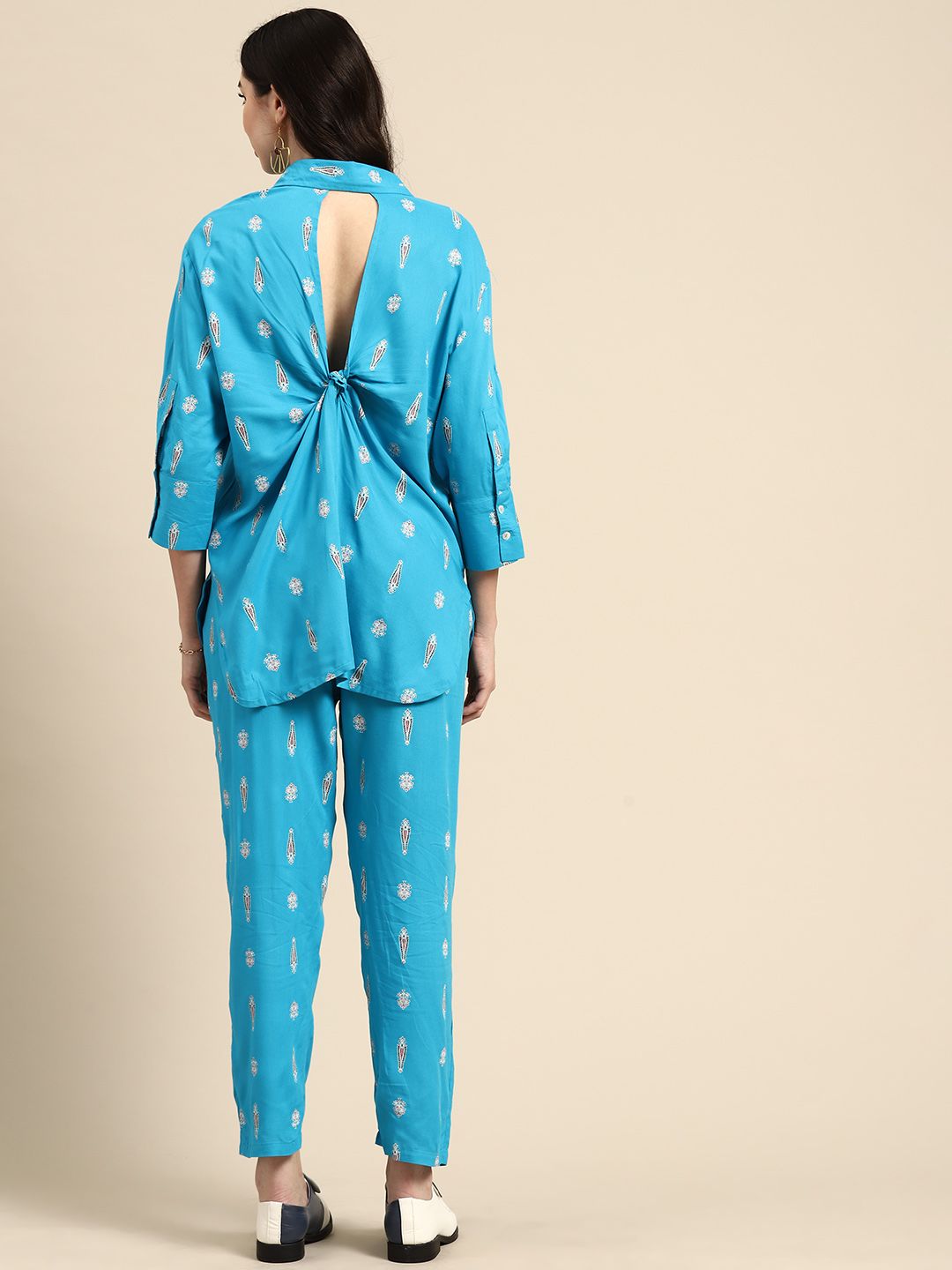 Anouk Ethnic Motifs Printed Regular Kurta with Trousers