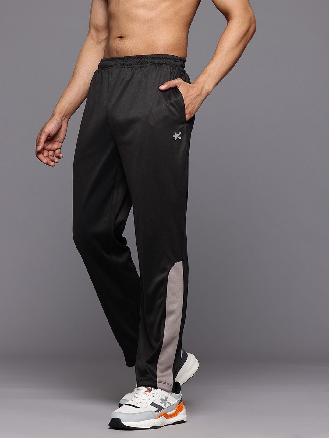 HRX by Hrithik Roshan Men Printed Detail Regular Fit Rapid-Dry Running Track Pants