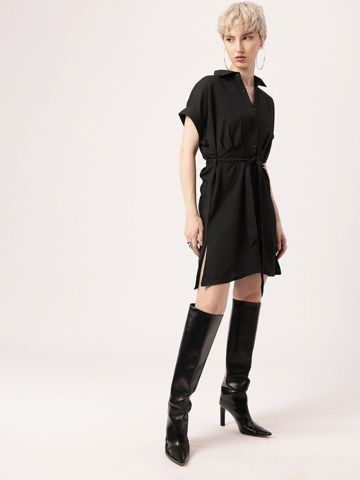 Elegantly Kawaii Darkly Adorable Shirt Style Dress