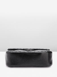 Lino Perros Structured Shoulder Bag with Quilted Detail
