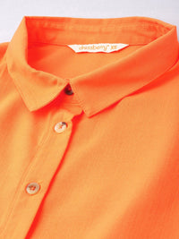 Femme Radiate In Ribbon Shirt Style Dress
