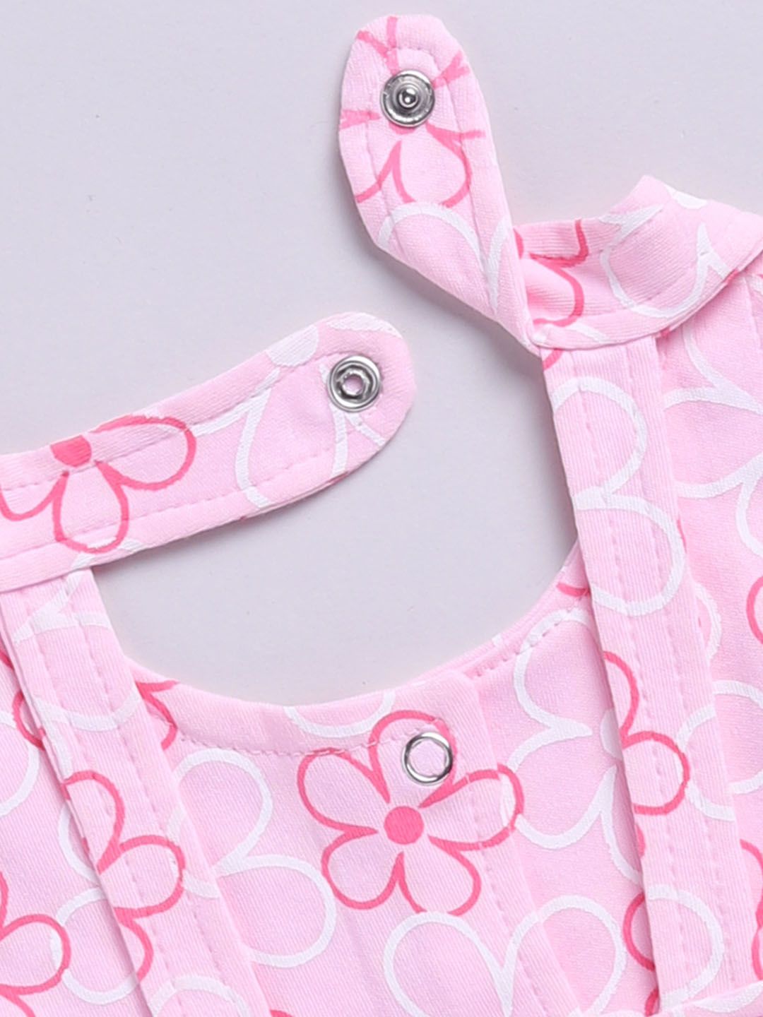 Moms Love Infant Girls Floral Print Pure Cotton Fit & Flare Dress