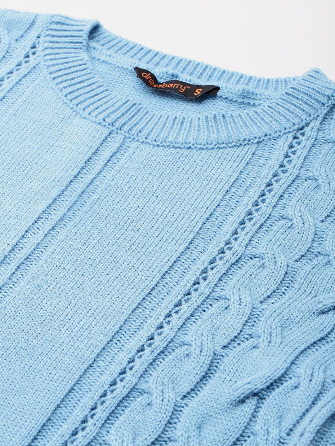 DressBerry Acrylic Cable Knit Pullover