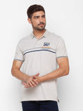 SPYKAR Typography Printed Polo Collar Slim Fit Casual T-shirt