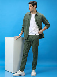 HIGHLANDER Men Tapered Fit Cargo Trousers