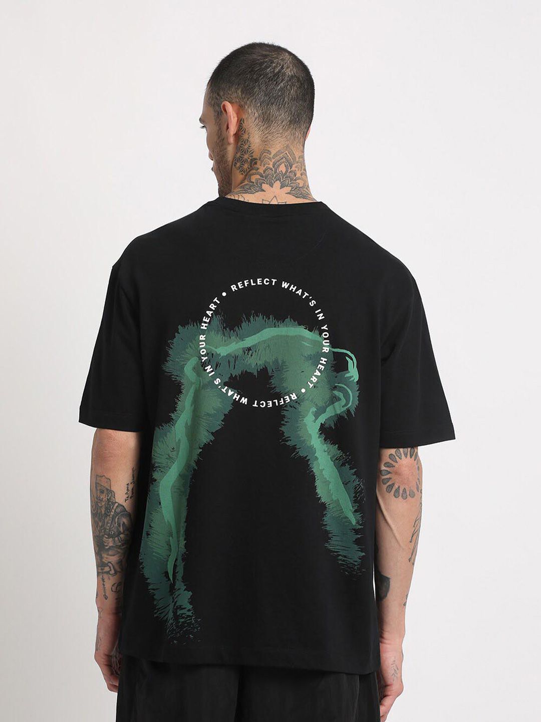 THE BEAR HOUSE Graphic Printed Regular Fit Cotton T-shirt