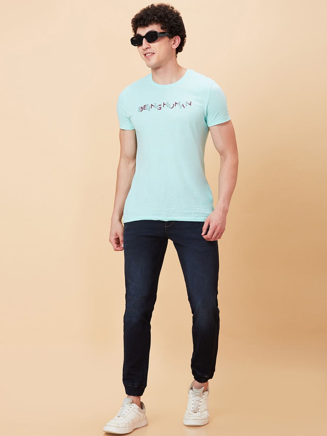Being Human Men Cotton Mid-Rise Jogger