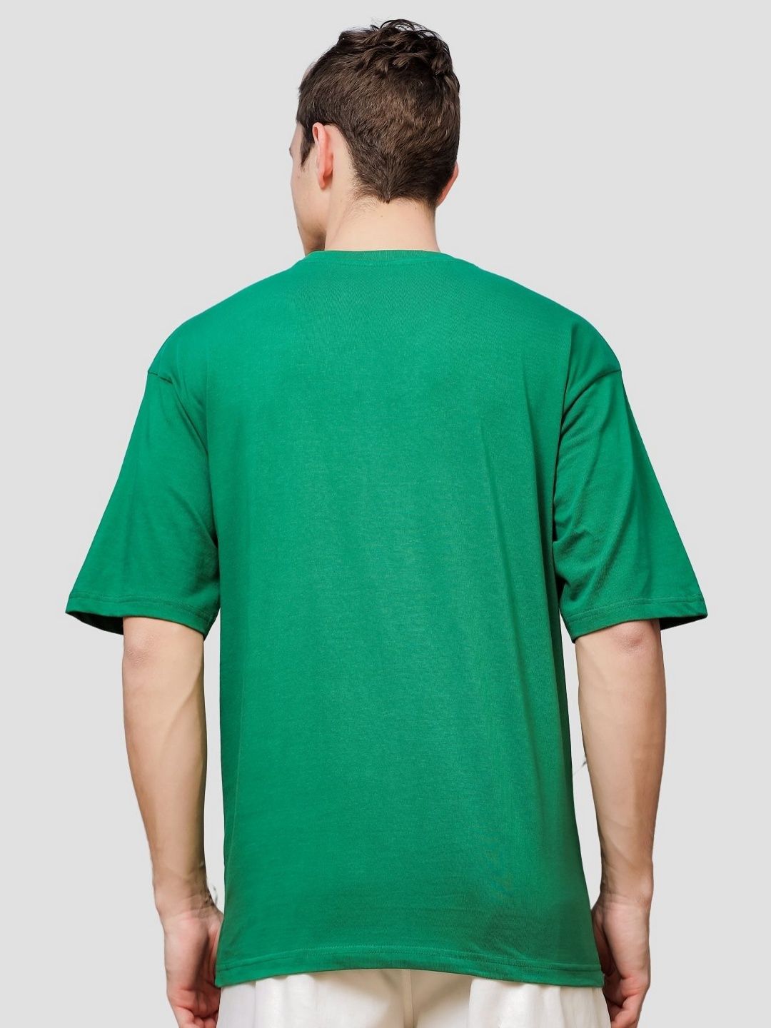 ADRO Men Graphic Printed Round Neck Cotton Oversized T-Shirt