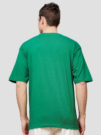 ADRO Men Graphic Printed Round Neck Cotton Oversized T-Shirt