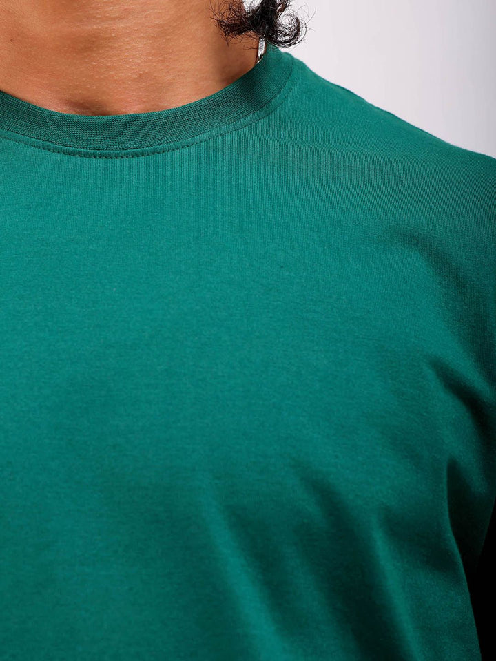 The Indian Garage Co Round Neck Short Sleeves Cotton Slim Fit T-shirt