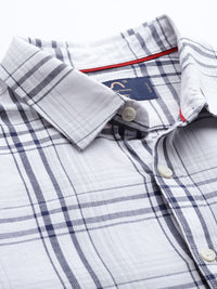 Being Human Men Slim Fit Pure Cotton Checked Casual Shirt