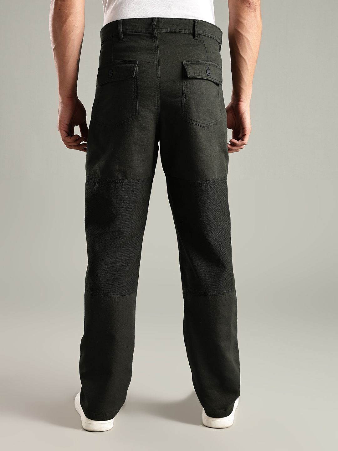 Thomas Scott Men Smart Relaxed Fit Mid-Rise Easy Wash Chinos