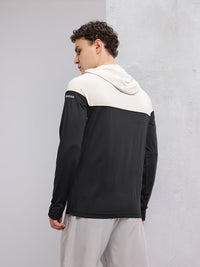 HRX by Hrithik Roshan Colourblocked Hooded Rapid-Dry Running T-shirt