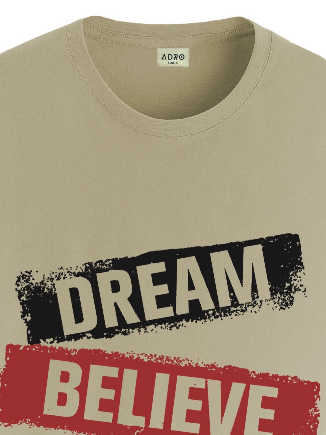 ADRO Men Typography Printed Applique T-shirt