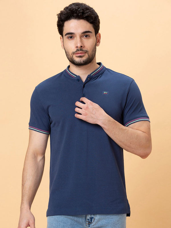 Being Human Henley Neck Casual T-shirt
