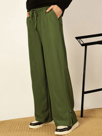 Thomas Scott Men Mid-Rise Loose Fit Parallel Trousers