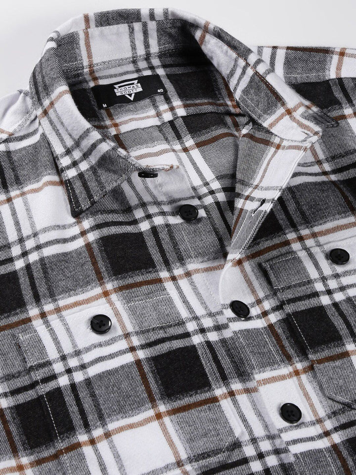 Thomas Scott Standard Slim Fit Tartan Checked Casual Shirt