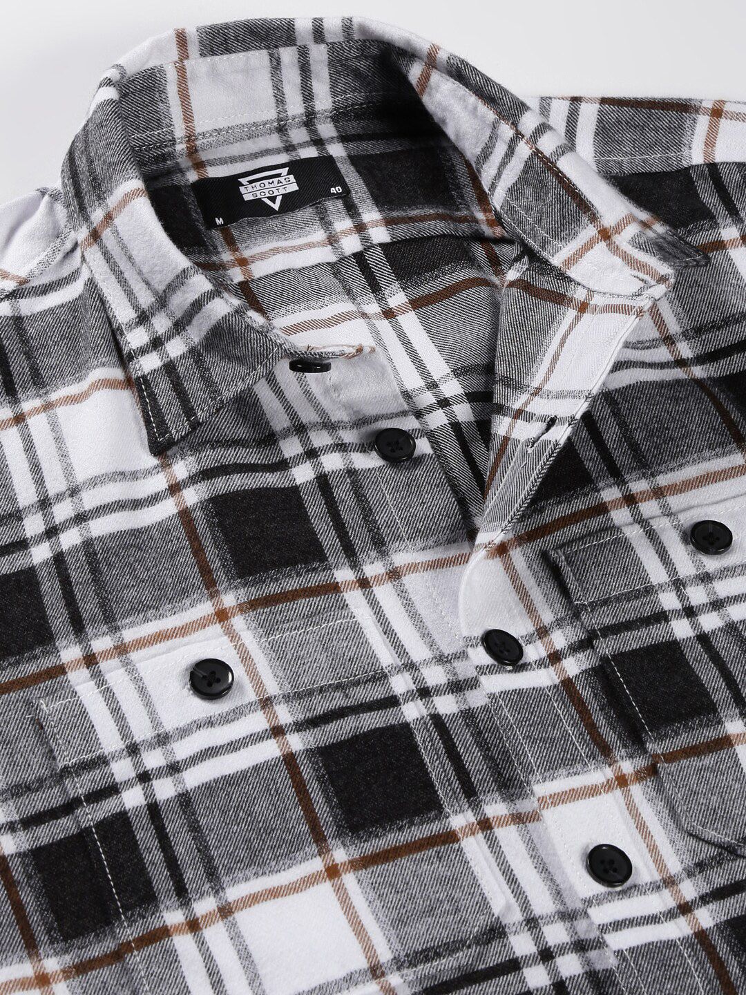 Thomas Scott Standard Slim Fit Tartan Checked Casual Shirt