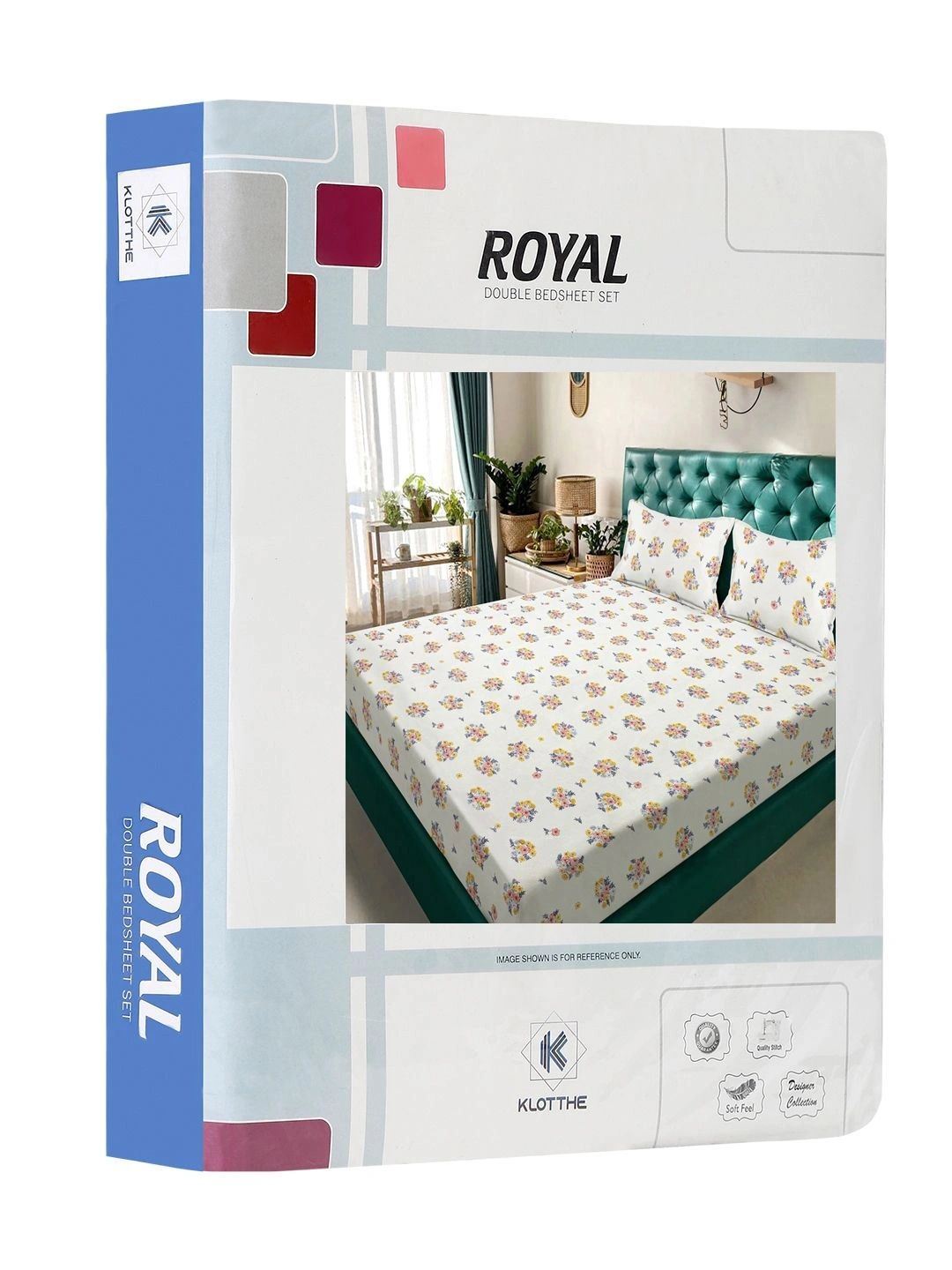 Moda Rapido X KLOTTHE Cream-Coloured Floral 300 TC King Bedsheet with 2 Pillow Covers