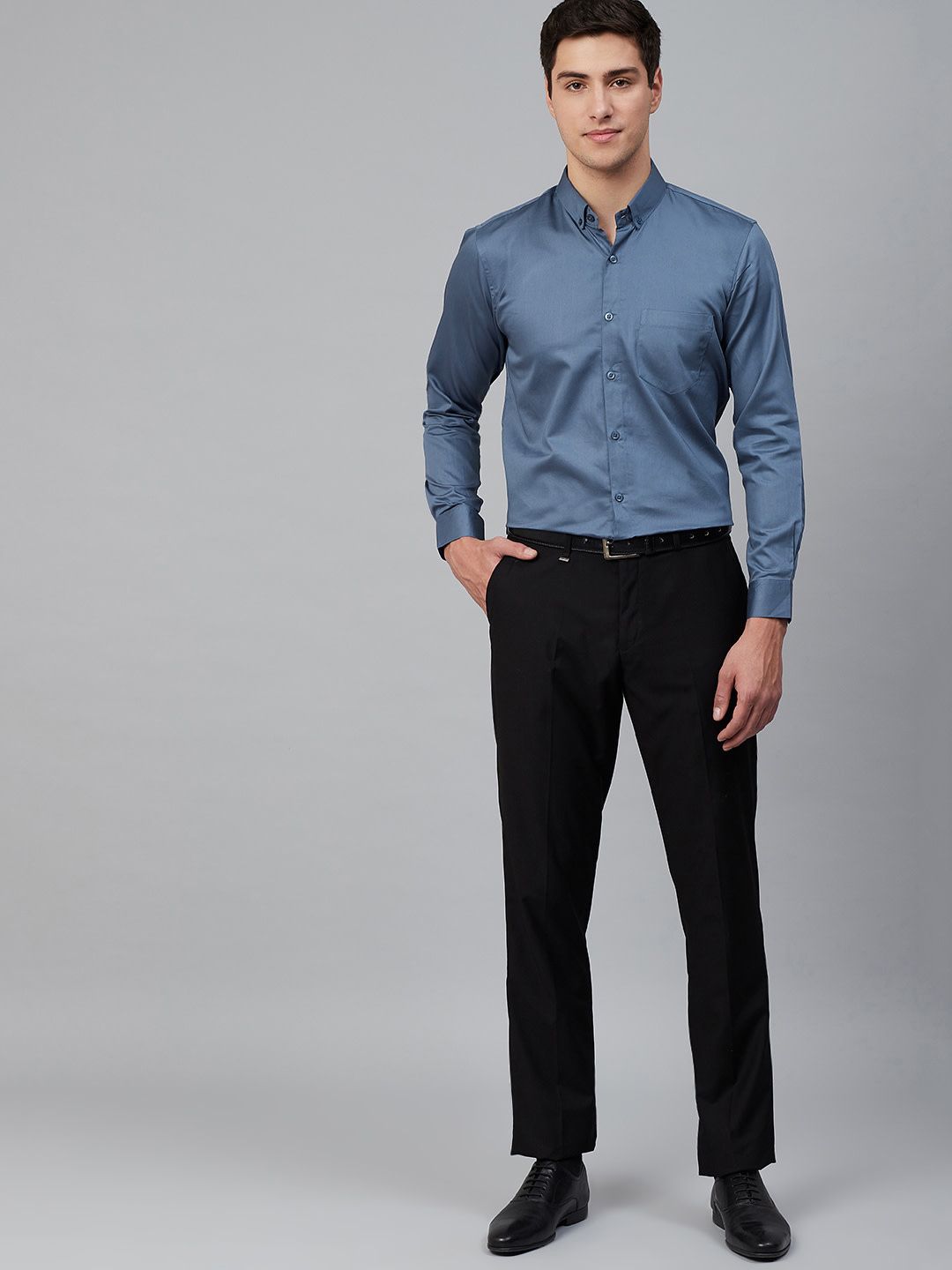 DENNISON Men Blue Comfort Formal Shirt