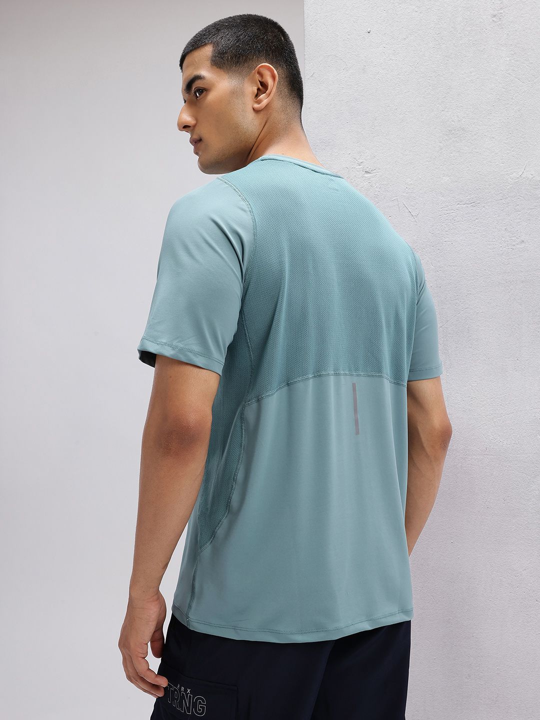 HRX by Hrithik Roshan Mesh Panel Back Rapid-Dry Training T-shirt