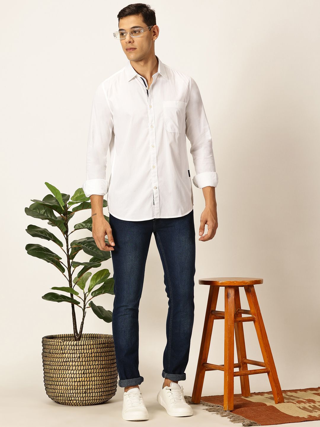 Thomas Scott Men Premium Opaque Casual Shirt