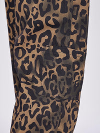 Eszett Men Printed Baggy Fit Cargos Trousers