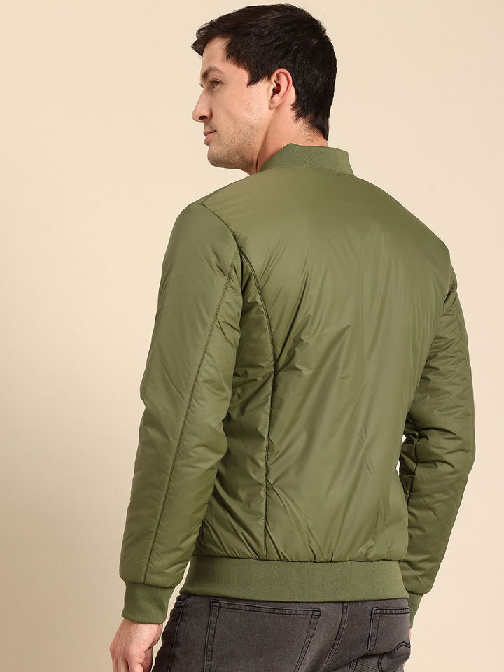 Being Human Mandarin Collar Long Sleeves Bomber Jacket