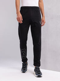 HRX by Hrithik Roshan Men Typography Print Mid-Rise Lifestyle Track Pants