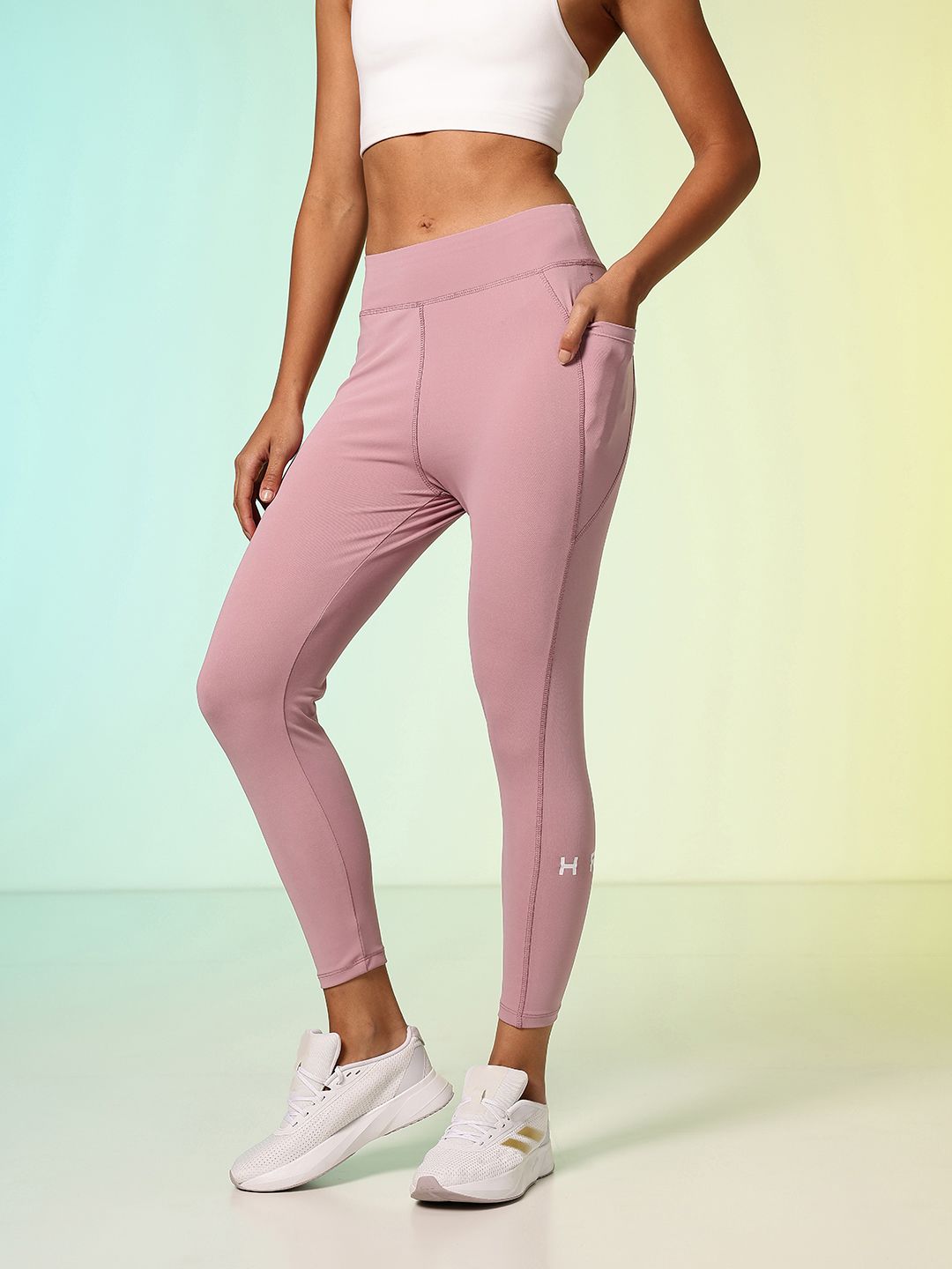 HRX by Hrithik Roshan Women Unity Story Rapid-Dry Printed Training Tights