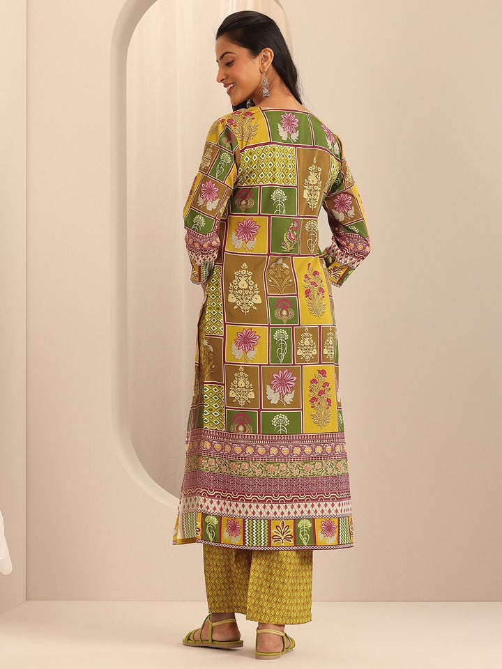 Libas Ethnic Motifs Printed Straight Kurta with Trousers