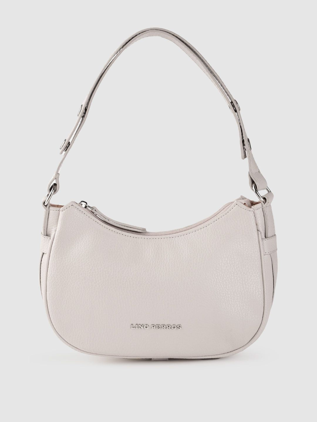 Lino Perros Women Beige Solid Structured Shoulder Bag