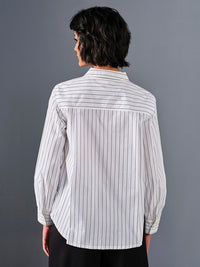 AND Striped Cotton Shirt Style Top