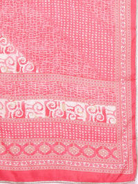 Libas Printed Pleated Gotta Patti Kurta with Palazzos & Dupatta