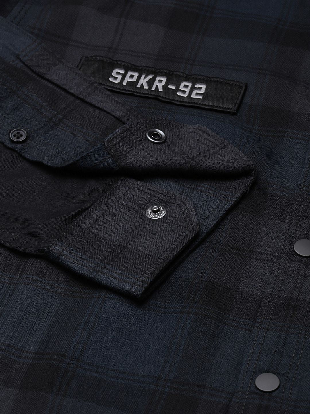 SPYKAR Slim Fit Checked Pure Cotton Casual Shirt