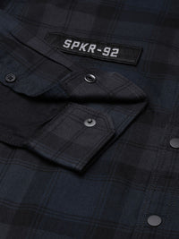 SPYKAR Slim Fit Checked Pure Cotton Casual Shirt