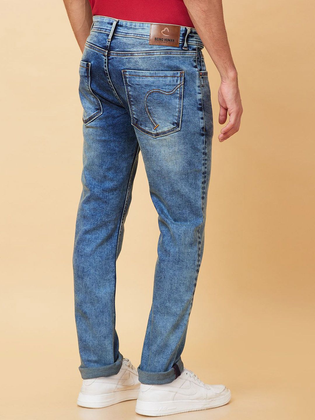 Being Human Men Slim Fit Heavy Fade Jeans