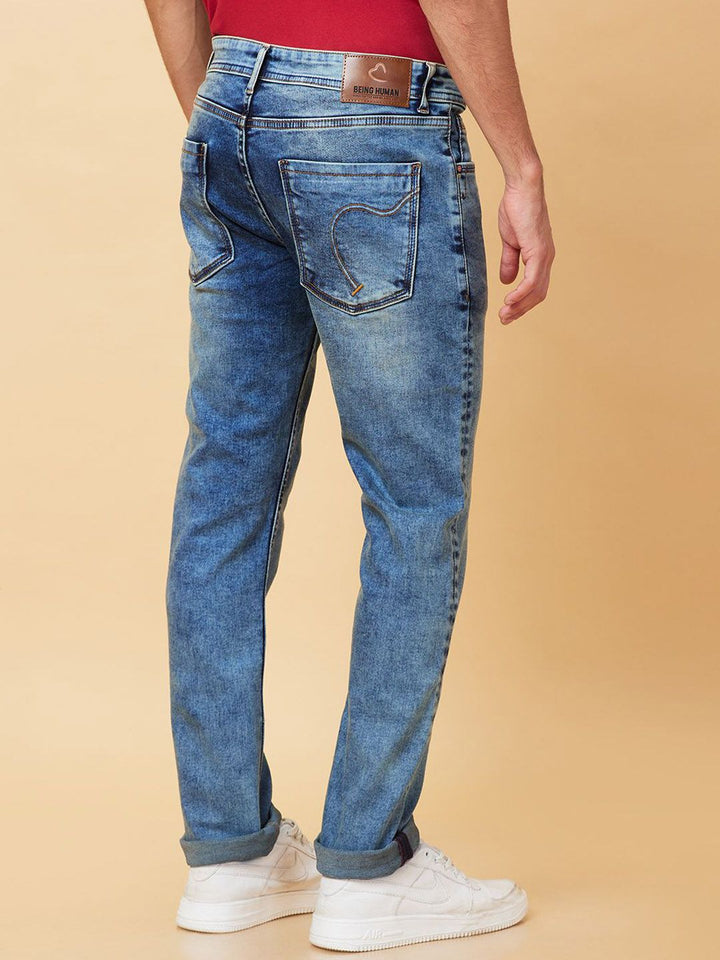Being Human Men Slim Fit Heavy Fade Jeans