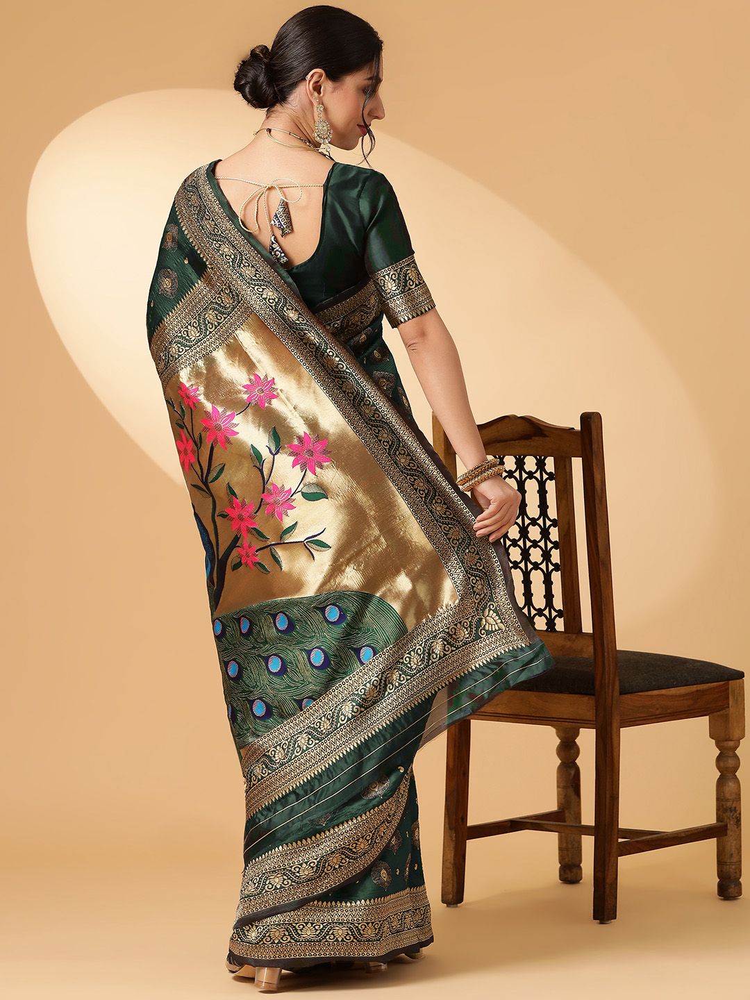KALINI Ethnic Motifs  Paithani Saree
