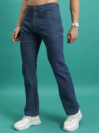 HIGHLANDER Men Bootcut Mid-Rise Clean Look Stretchable Jeans