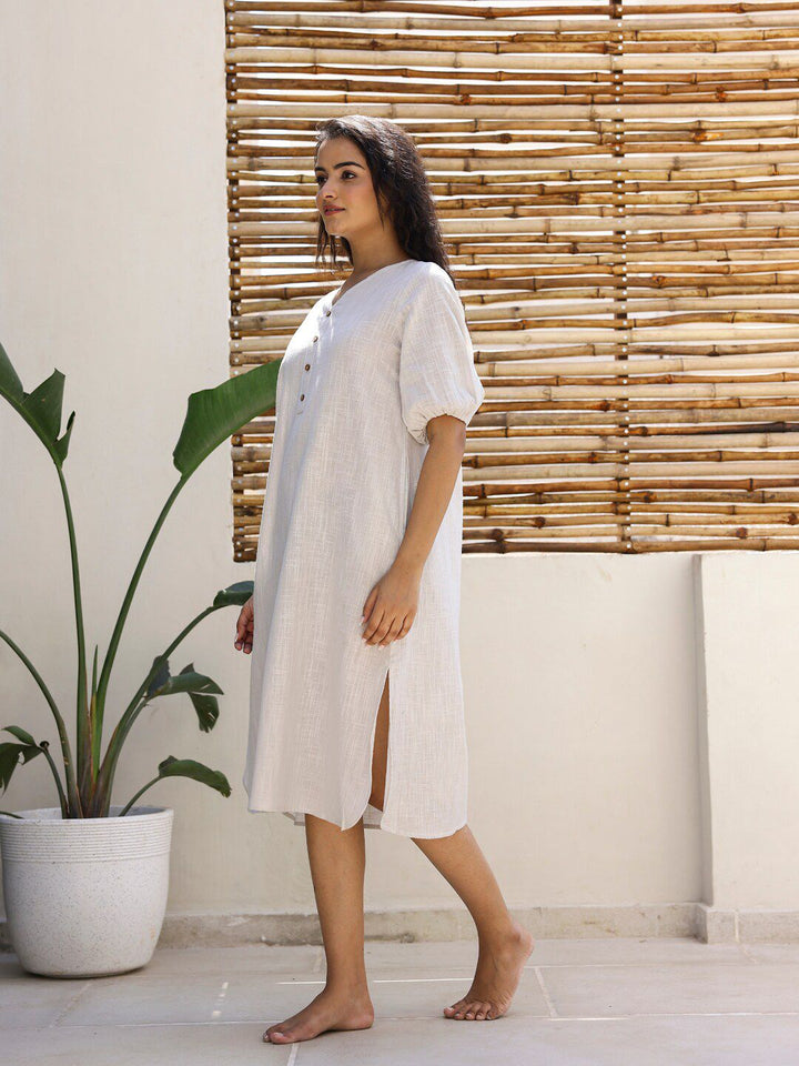 Sanskrutihomes kapas midi nightdress