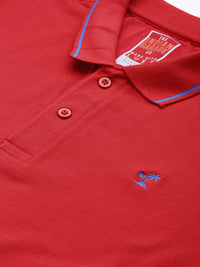 The Indian Garage Co Men Solid Polo Collar T-shirt