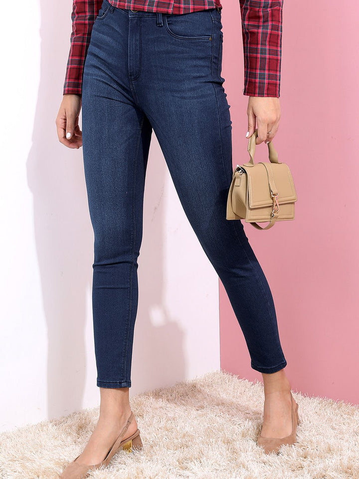 Tokyo Talkies Women Blue Super Skinny Fit High-Rise Clean Look Jeans