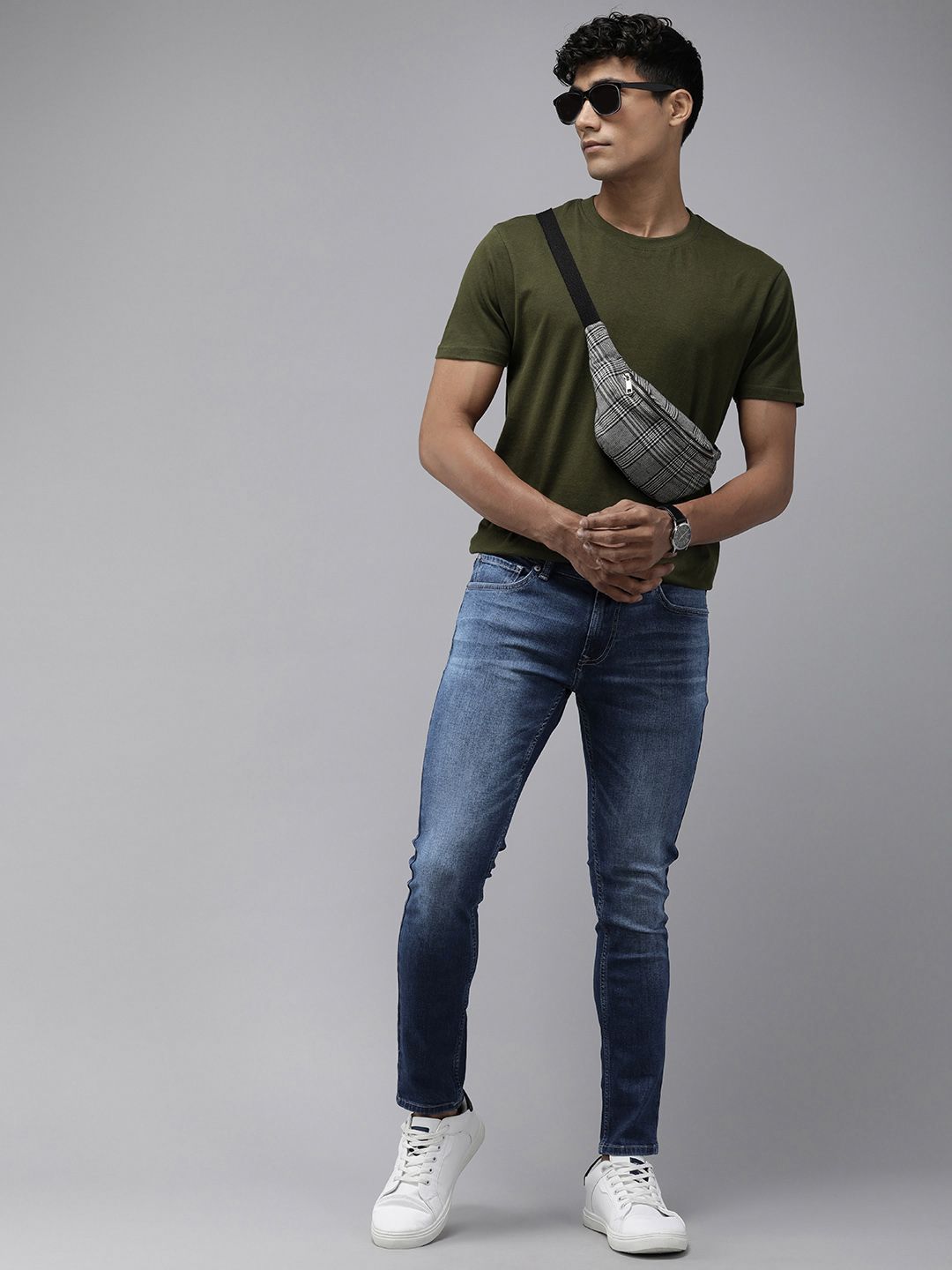 SPYKAR Men Super Skinny Fit Low-Rise Light Fade Stretchable Jeans