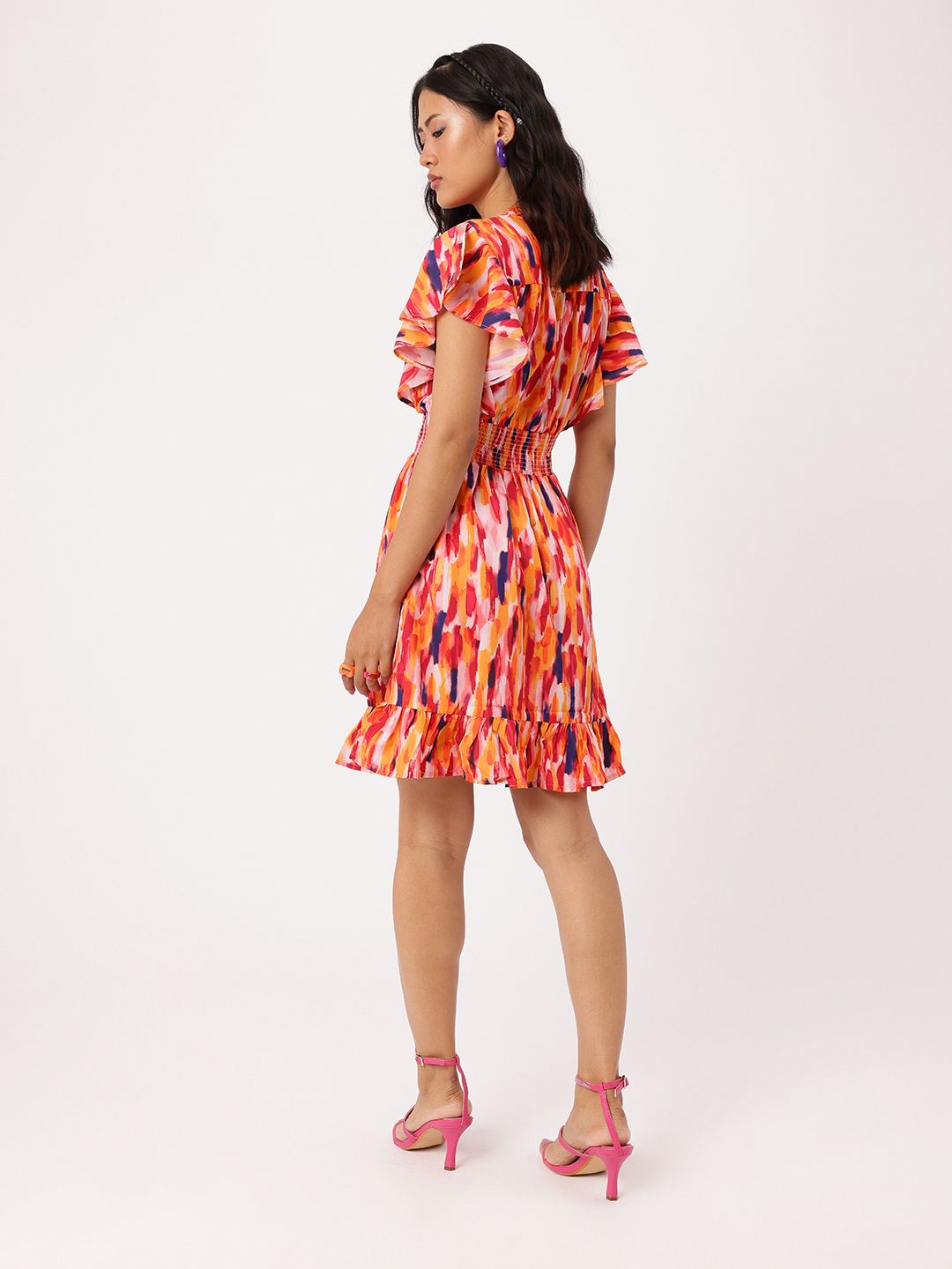DressBerry Confetti Queen Smocked A-Line Dress