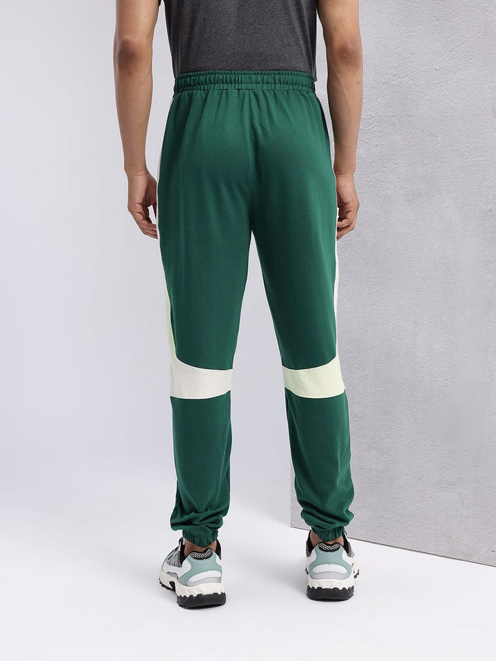 HRX by Hrithik Roshan Men Colorblocked Mid-Rise Regular Fit Lifestyle Joggers